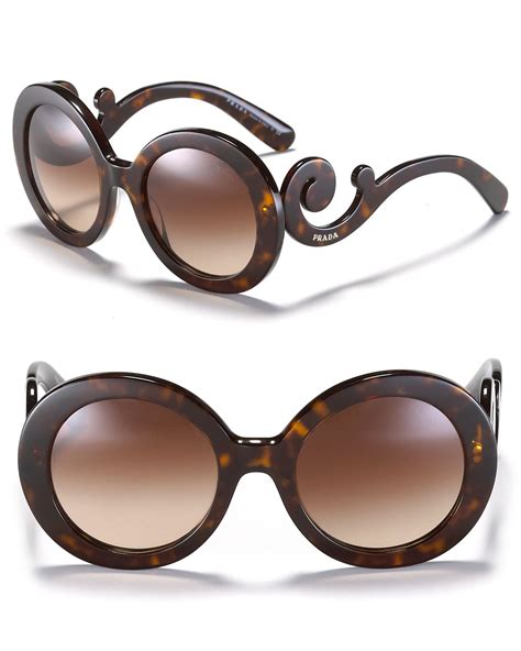 prada round sunglasses